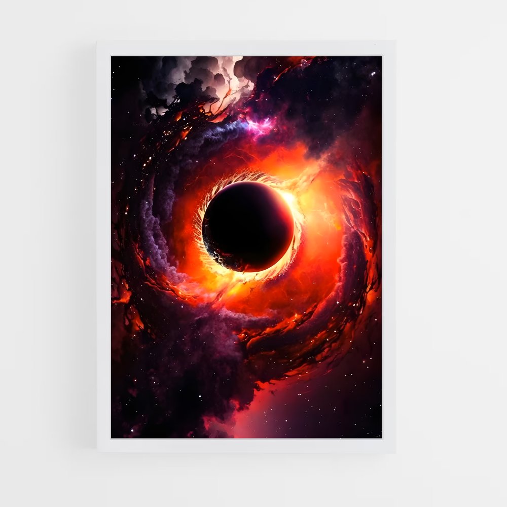 Poster énigmatique du trou noir (vue 3)